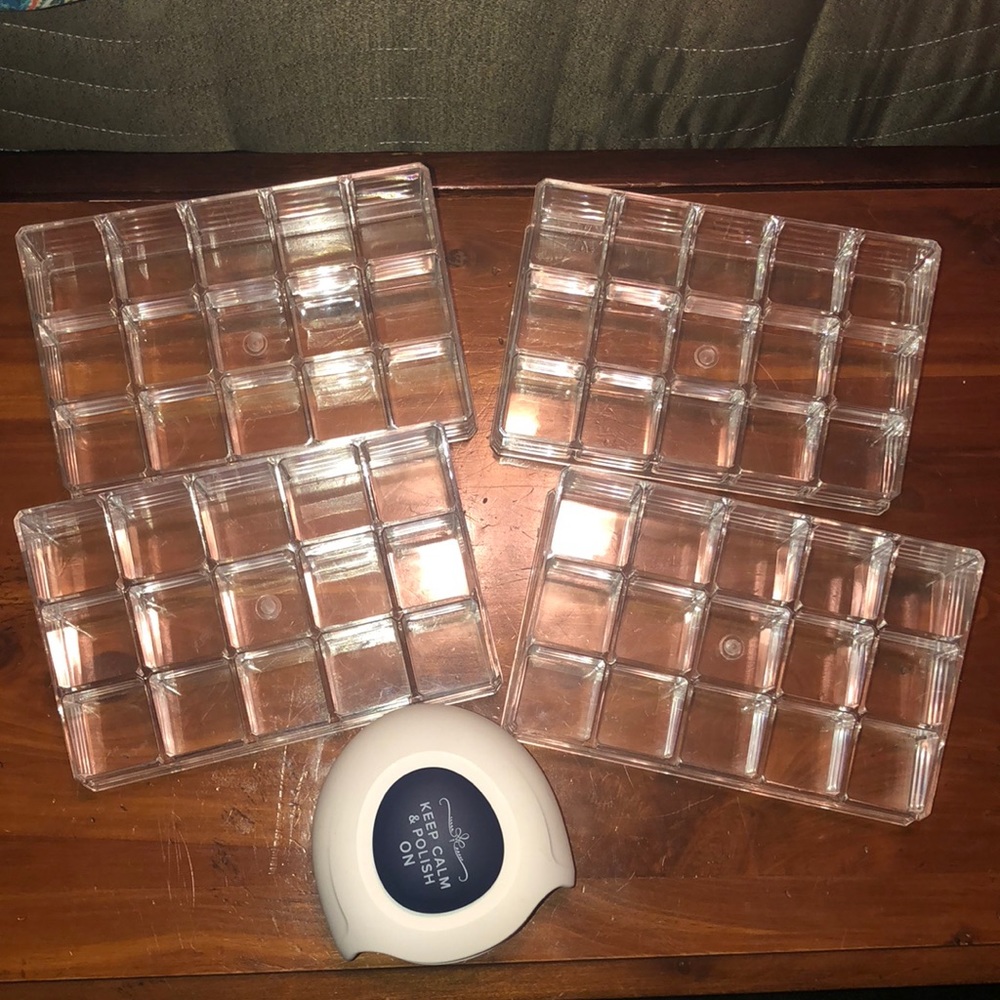 Acrylic Nail Polish Holder Set & Nail Dryer